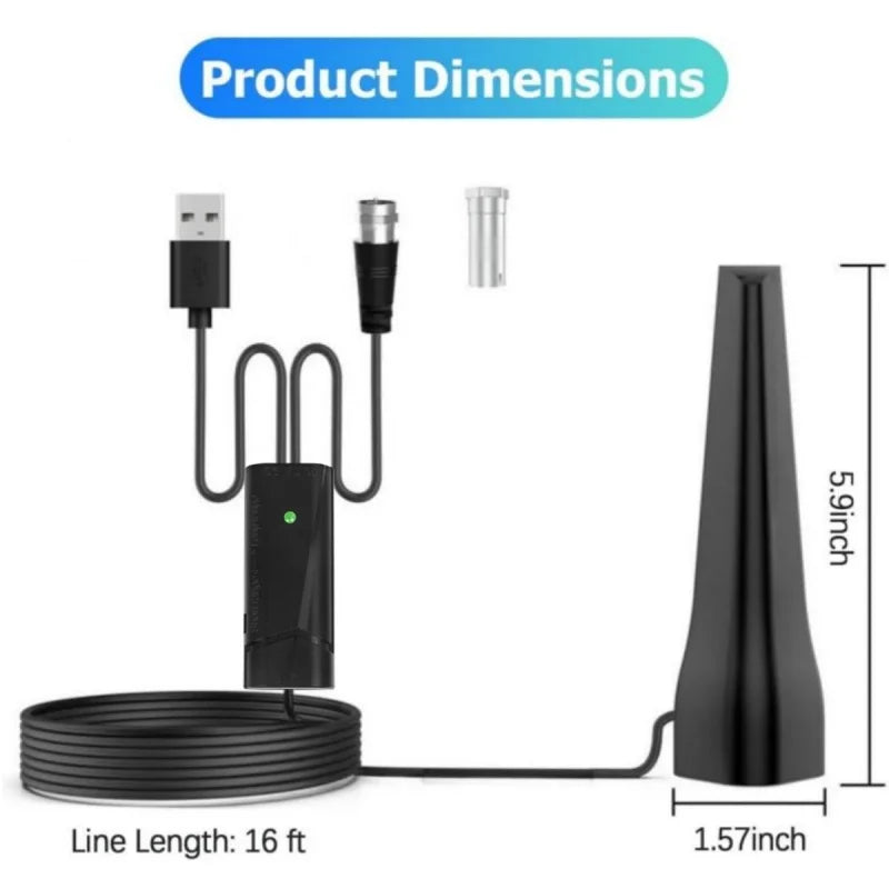 HD Indoor TV Antenna ATSC DVB-T2 Omnidirectional HDTV