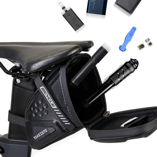 1L Reflective Bike Saddle Bag – EVA Hardshell Seat Pouch Bike Saddle Bag Peaceful Pleasures Health and Wellness Default Title