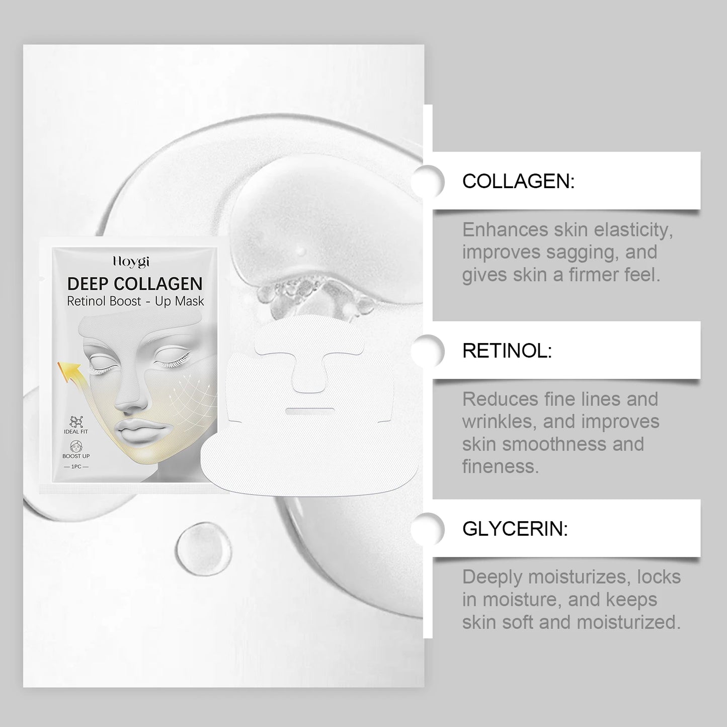 Deep Collagen & Retinol Face Mask – Firming & Hydrating