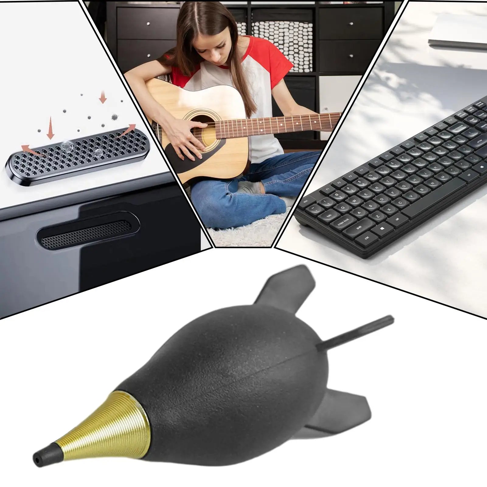 Rocket Shape Camera Air Blower Portable Dust Cleaning Tool for Lens Sensor Keyboard, Musical Instruments Telescope Phone LCD Peaceful Pleasures Health and Wellness