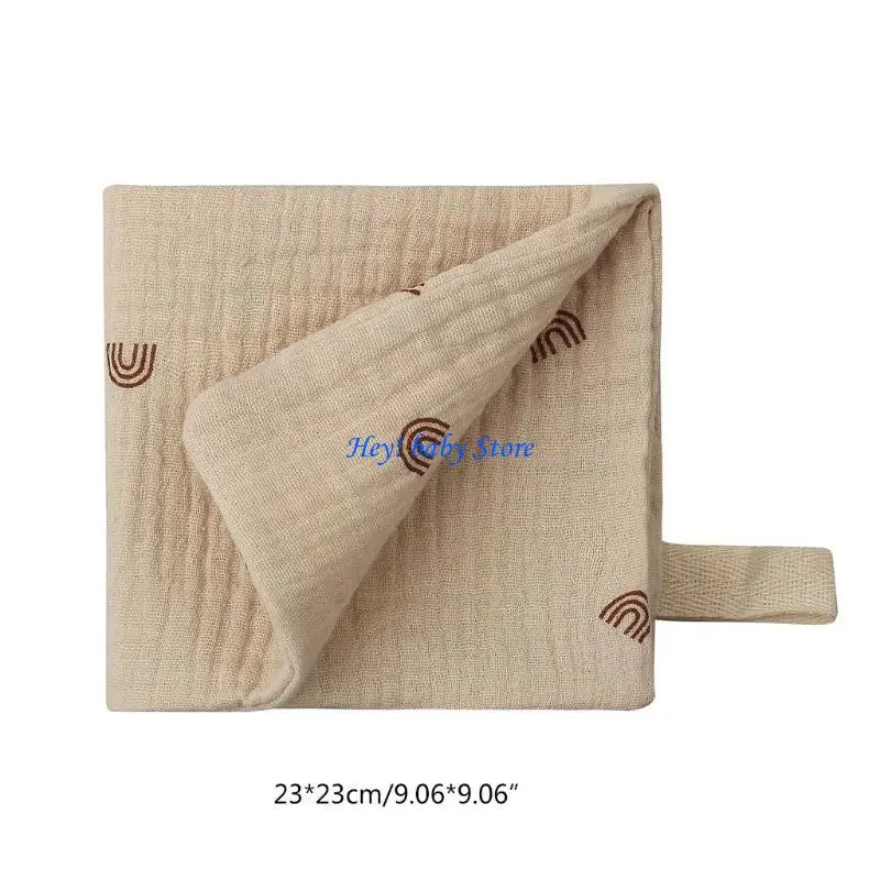 Baby Muslin Towel 23x23cm | Soft Cotton Gauze Wipe Handkerchief
