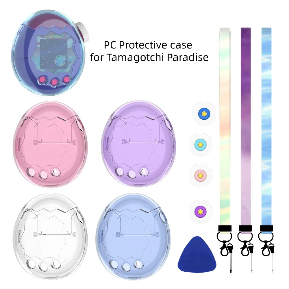 One-Piece Shell Design Protective Case For Tamagotchi Paradise Transparent Design With A Sleek And Elegant Appearance Peaceful Pleasures Health and Wellness
