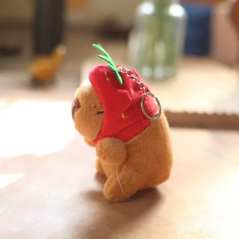 Cute Capybara Plush Keychain Bag Pendant & Car Charm Gift
