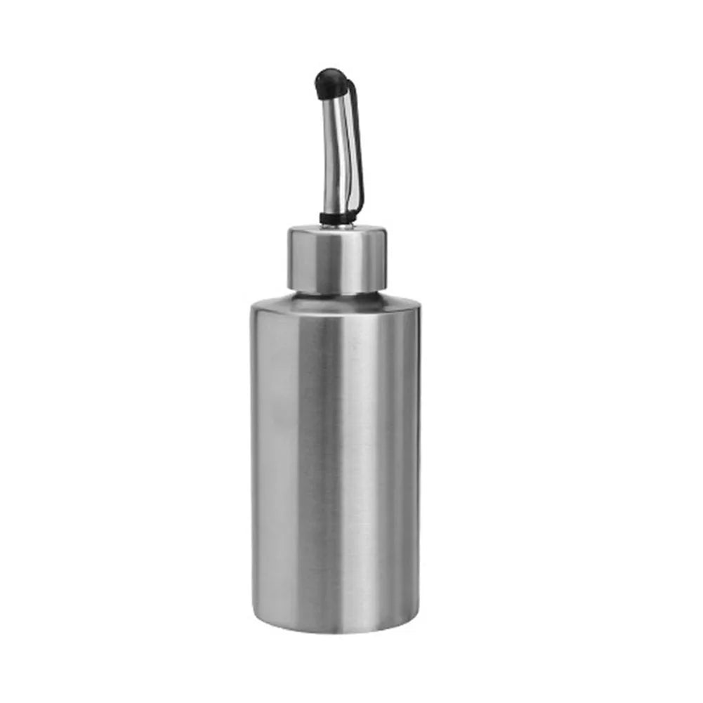 250/350/550ml Food Grade Stainless Steel Oil Storage Bottle Leakproof Seasoning Container For BBQ Kitchen Soy Sauce Vinegar Use Peaceful Pleasures Health and Wellness