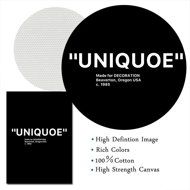 Black & White Minimalist Motivational Quote Canvas Wall Art