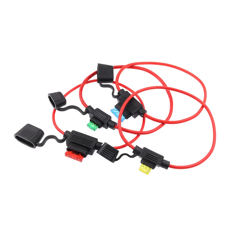 1Set Standard/Mini/Micro Car Waterproof Fuse Box Blade Type In Line Fuse Holder Power Socket 18/16/14/12AWG 5A 10A 20A 30A40A50A Peaceful Pleasures Health and Wellness