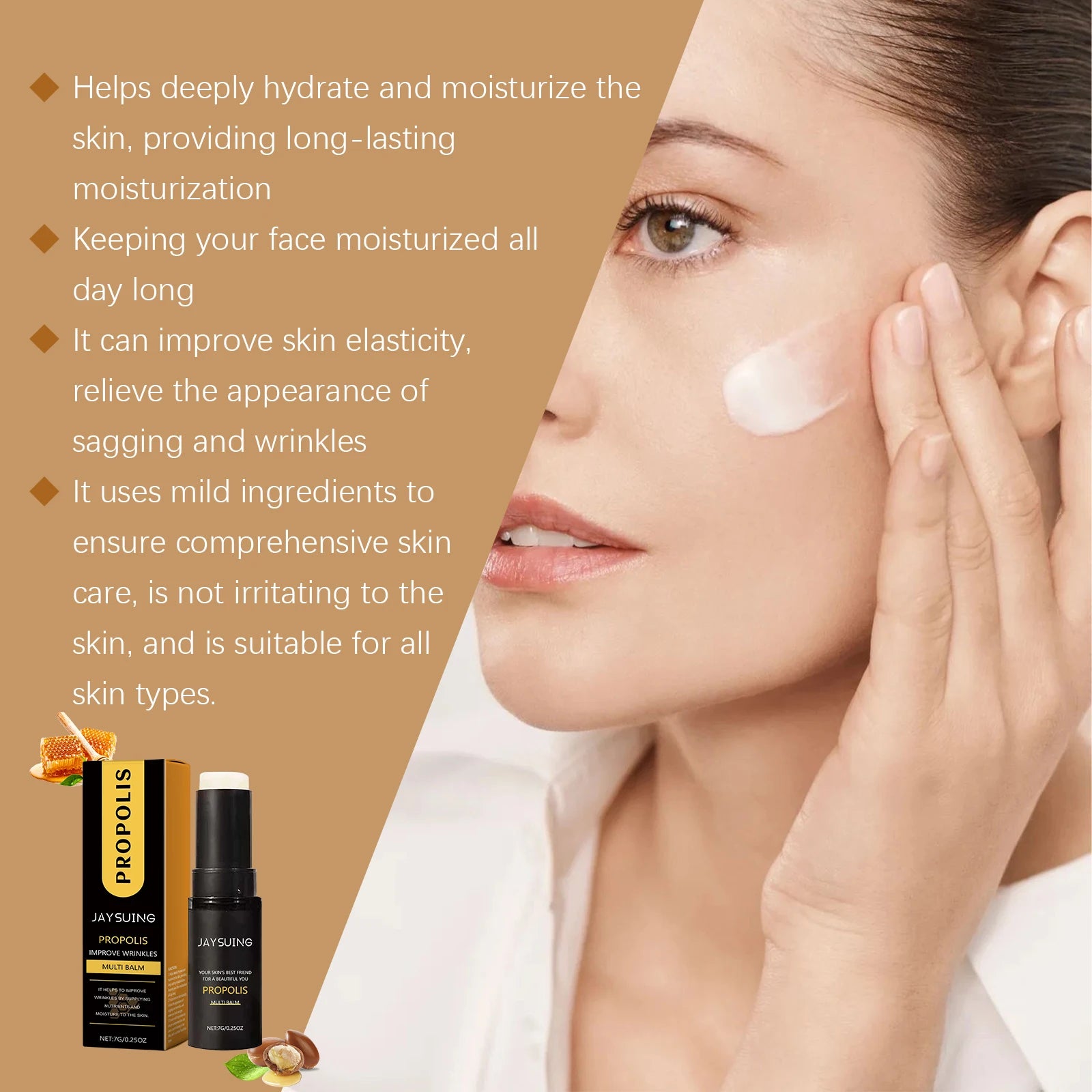 Propolis Firming Essence Stick – Deep Moisturizing & Anti-Aging Peaceful Pleasures Health and Wellness