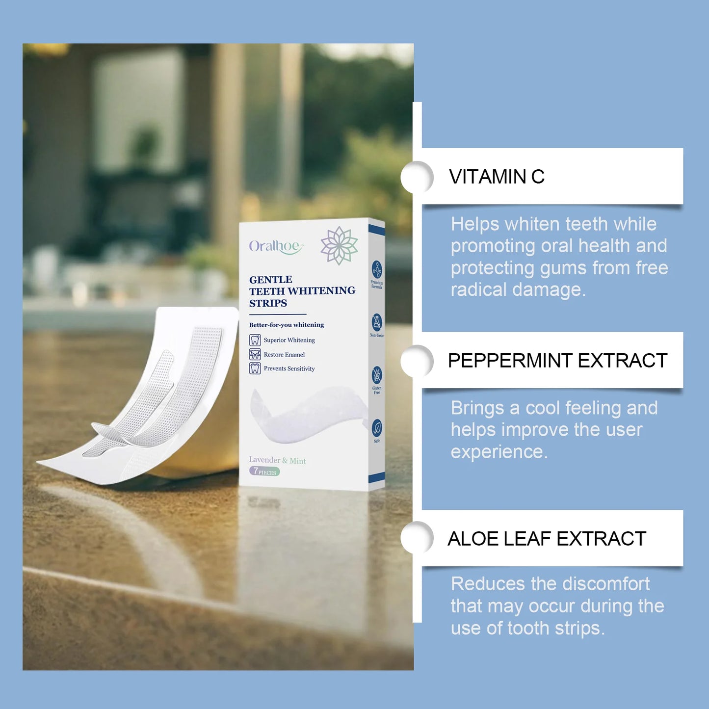 Oralhoe Teeth Whitening Strips – Remove Stains at Home
