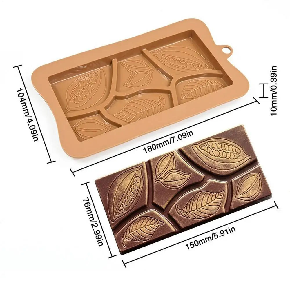 Food Grade Silicone Chocolate Bar Molds – Break-Apart Candy Kit