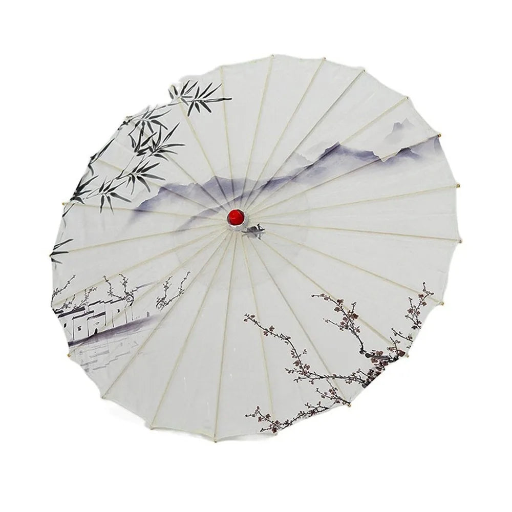 Handmade Bamboo Oil Paper Umbrella | Chinese Hanfu Parasol