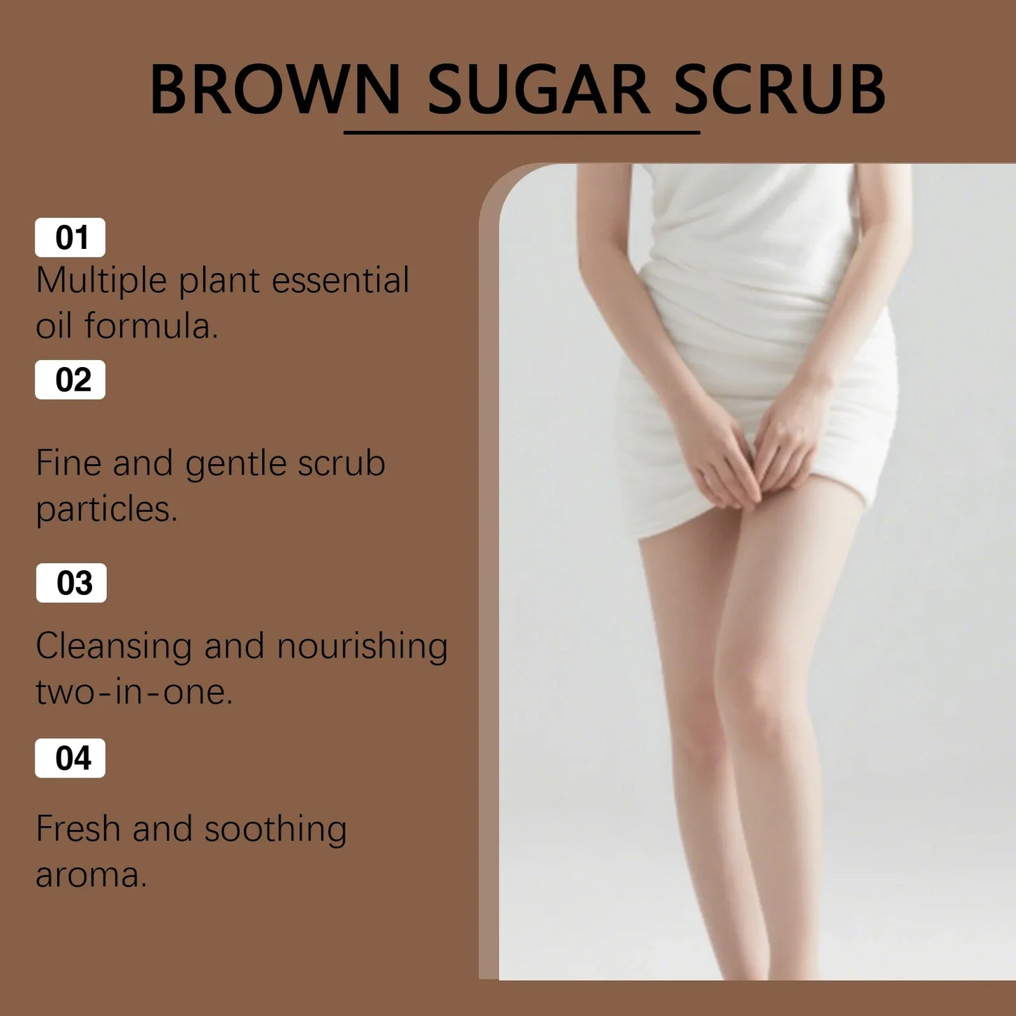 OceAura Brown Sugar Body Scrub – Exfoliate & Brighten Skin