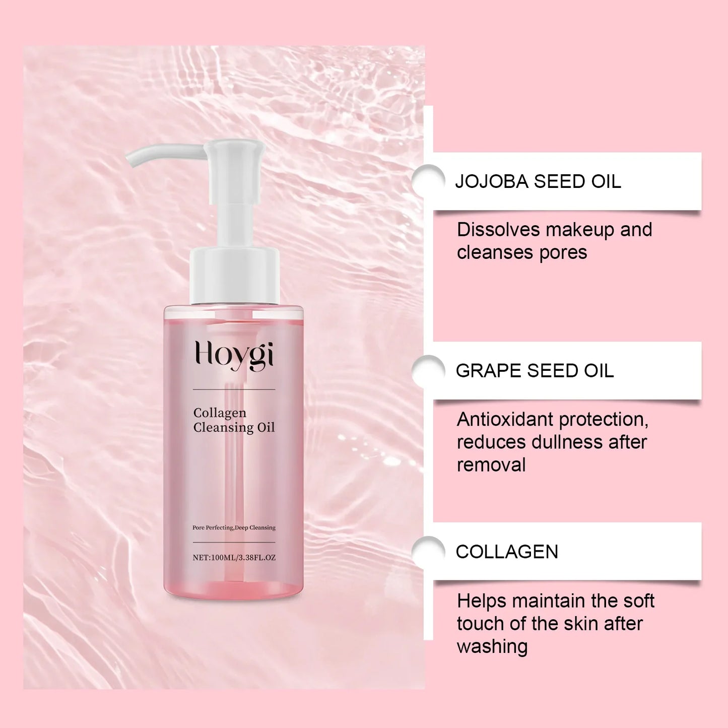 Hoygi Cleansing Oil Makeup Remover – Deep Pore & Blackhead Clean
