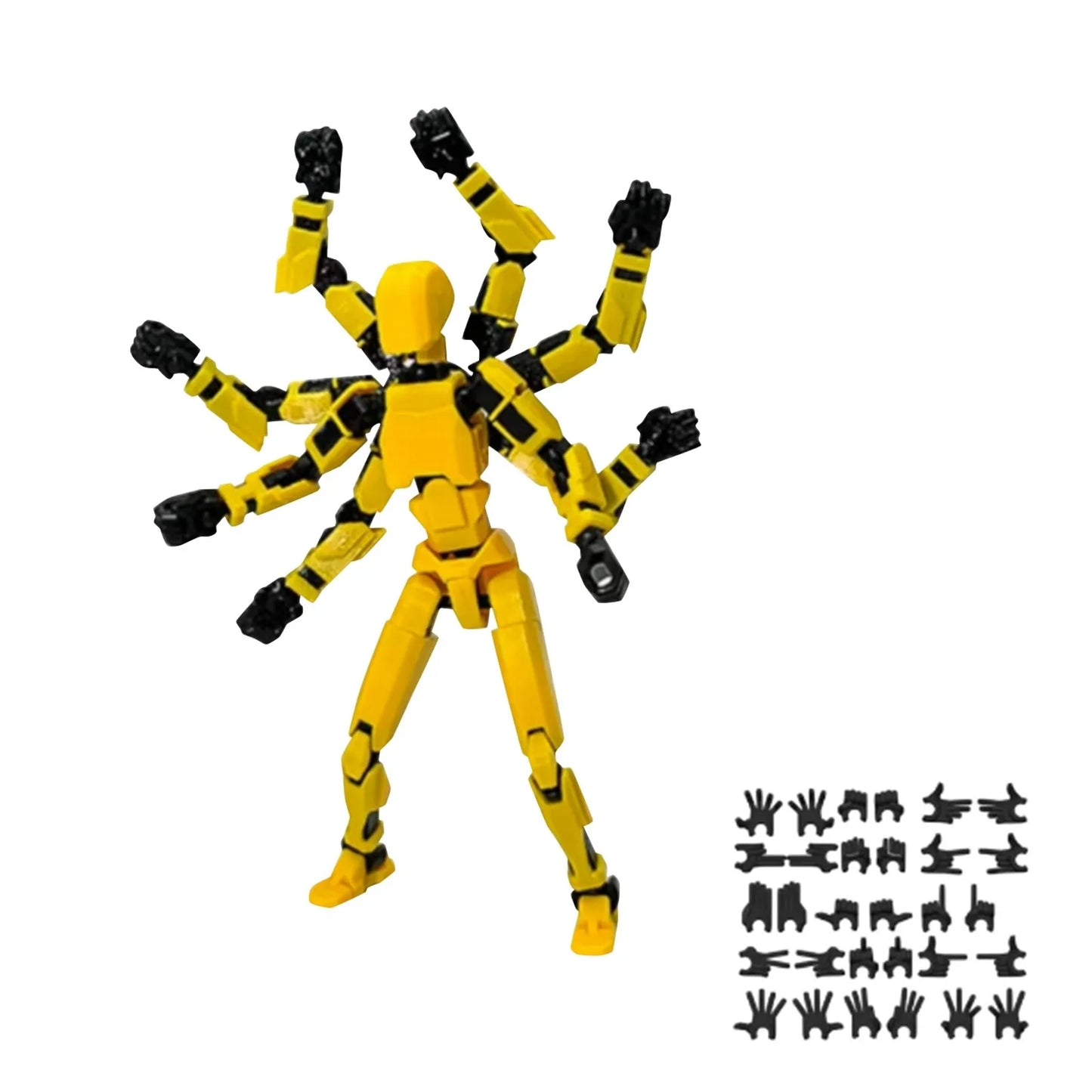 13 Action Figure Model Robotic Full Body Cartoon Character Figure Desktop Decorations 3D Printed Movable Shapeshift Robot Peaceful Pleasures Health and Wellness B One Size