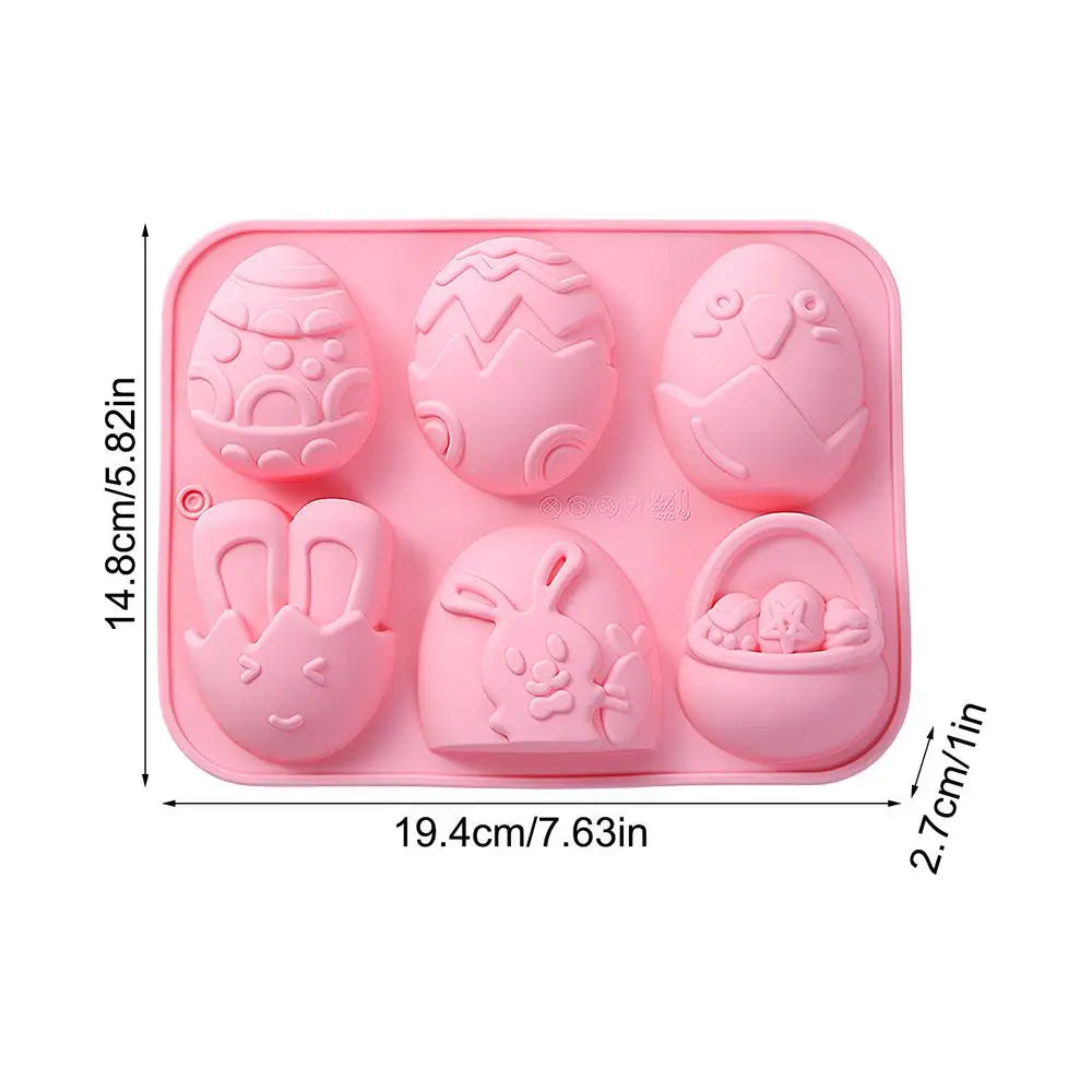 Easter Silicone Mold – Bunny & Egg Chocolate Candy Baking Mold