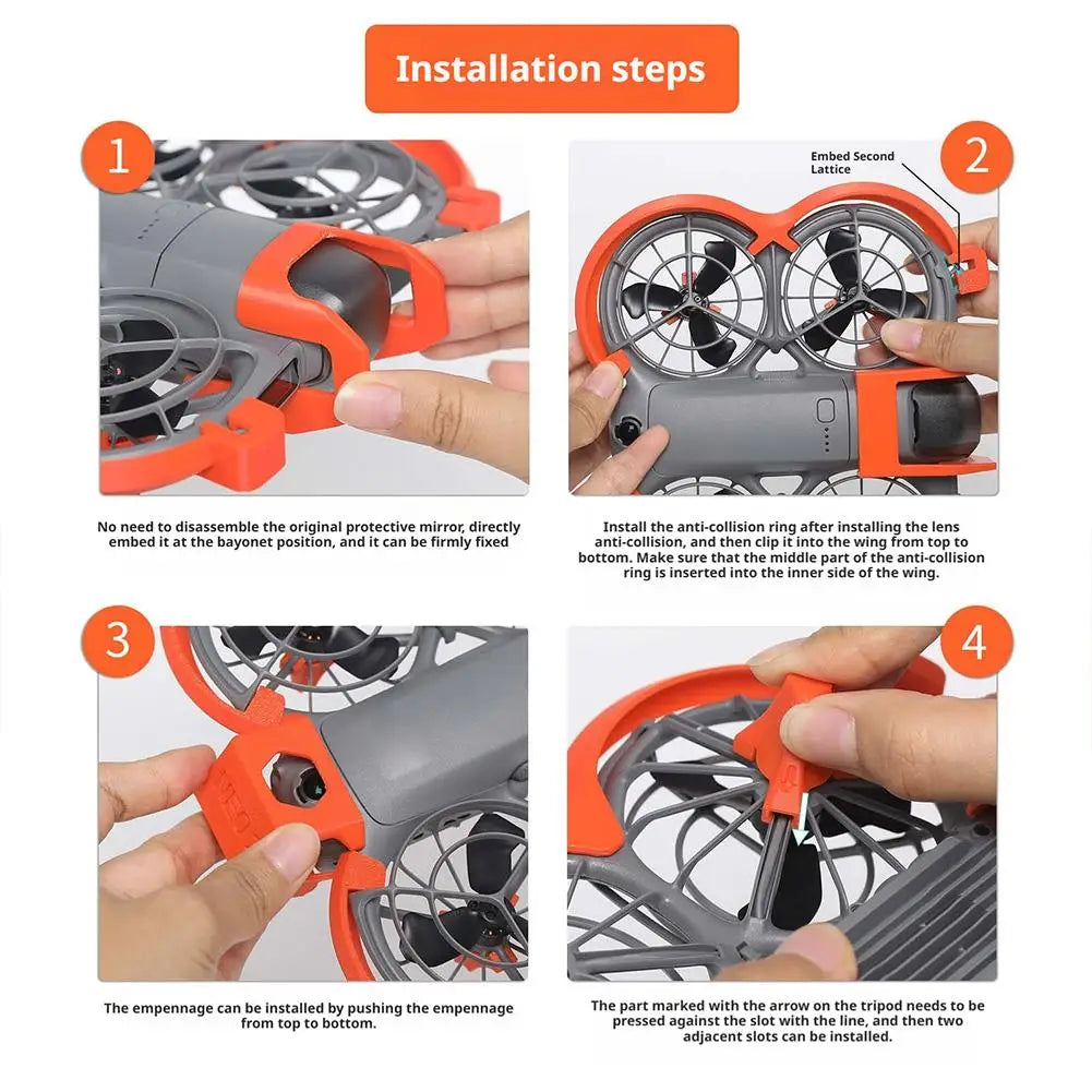 For DJI NEO2 Blade Protection Cover Anti-Collision Ring - Spiral Full Coverage Blade Guard Ring Drone Propeller Anti-Crash Peaceful Pleasures Health and Wellness