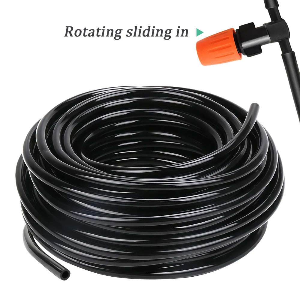 10M-100M 3/5mm 4/7mm 8/11mm Pipes 1/8'' 1/4'' 3/8'' PVC Garden Hose Black Micro Drip Irrigation Tube for Plants Watering System Peaceful Pleasures Health and Wellness