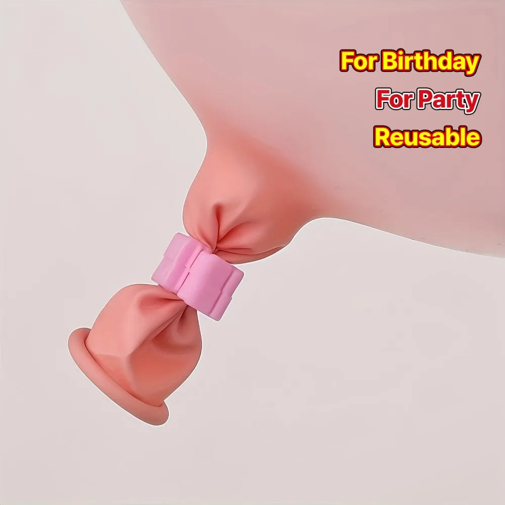 Colorful Reusable Balloon Sealing Clips & Knot Tying Tool Balloon Sealing Clips Peaceful Pleasures Health and Wellness