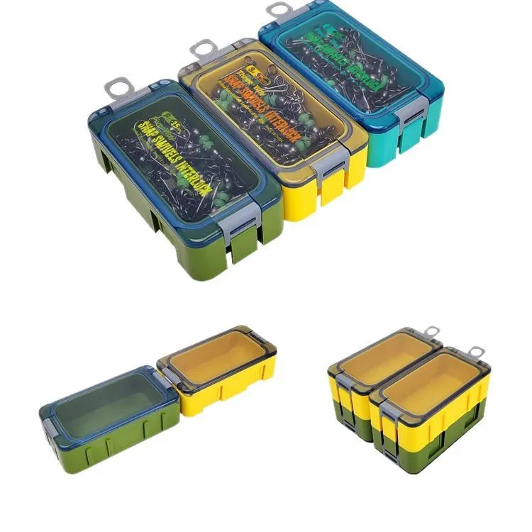 8 # 10 # Luyamu Shrimp Fishing Group Luminous Ball Bearing Rolling and Rotating Solid Ring Buckle Set Pin Set Fishing Connector Peaceful Pleasures Health and Wellness