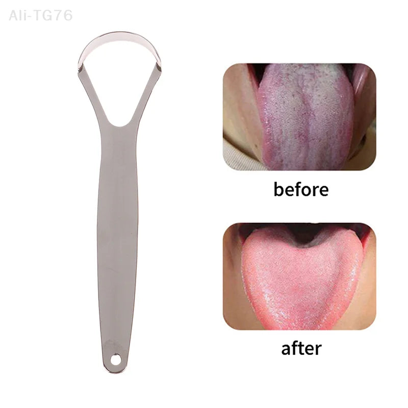 Stainless Steel Tongue Scraper | Fresh Breath Dental Tool