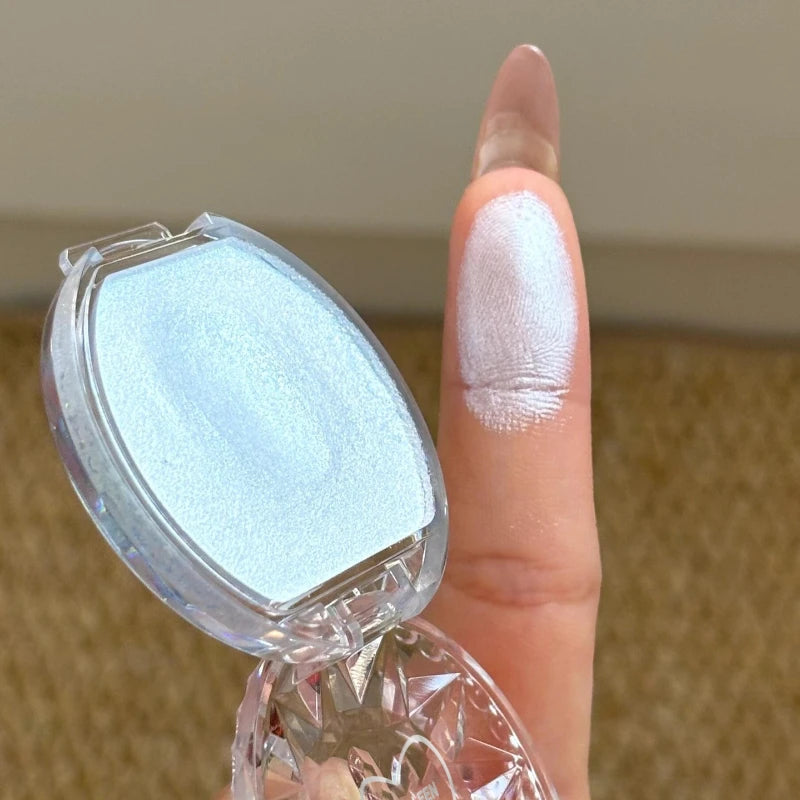 Galaxy Sapphire Diamond Cream Highlighter – Icy Blue Glow