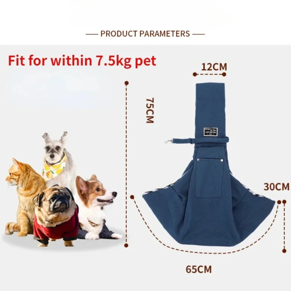 Pet Sling Carrier Bag | Crossbody Shoulder Bag for Small Dogs & Cats