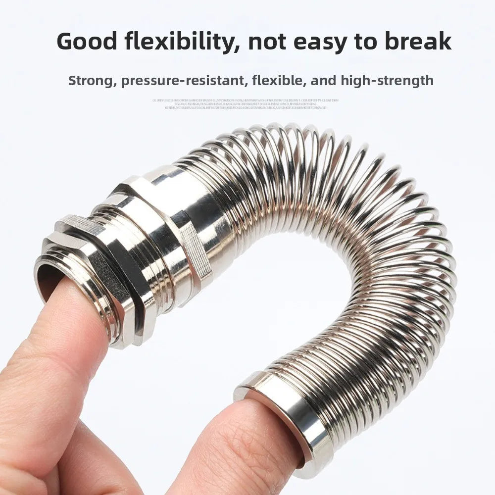 IP68 Brass Cable Gland Anti-Bend Waterproof PG7–PG21