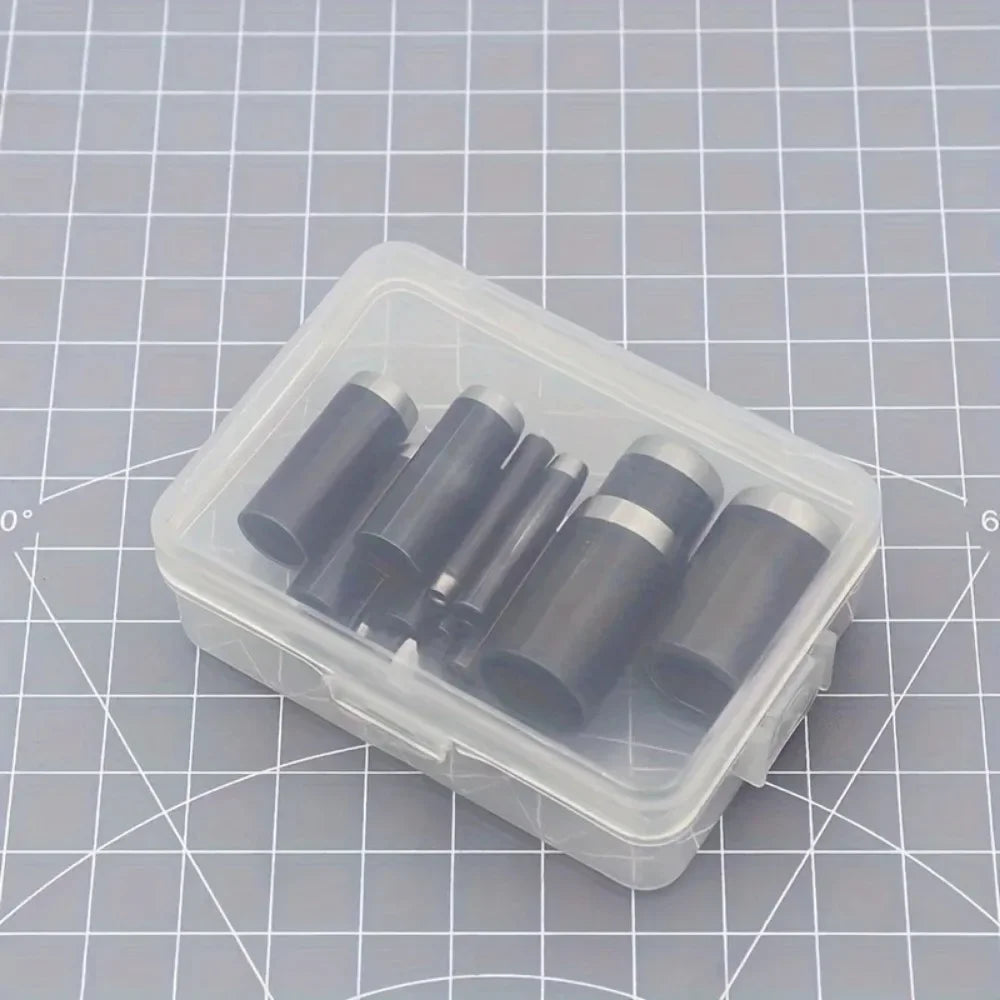 15-Piece Round Leather Hollow Punch Set | Steel Die Cutters 1–15mm