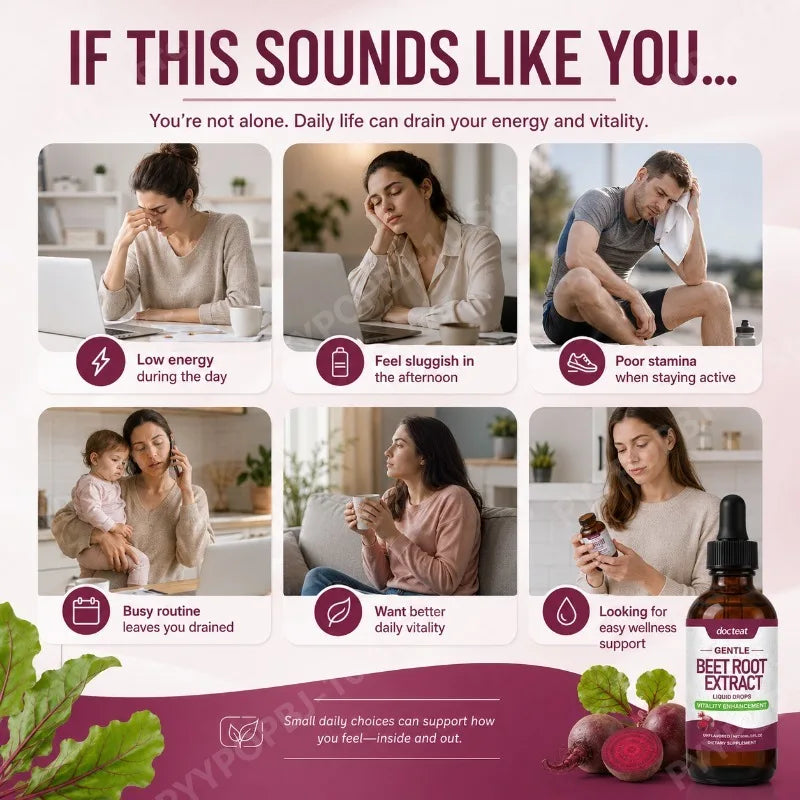 Docteat Beetroot Extract Liquid Drops Unflavored 60ml