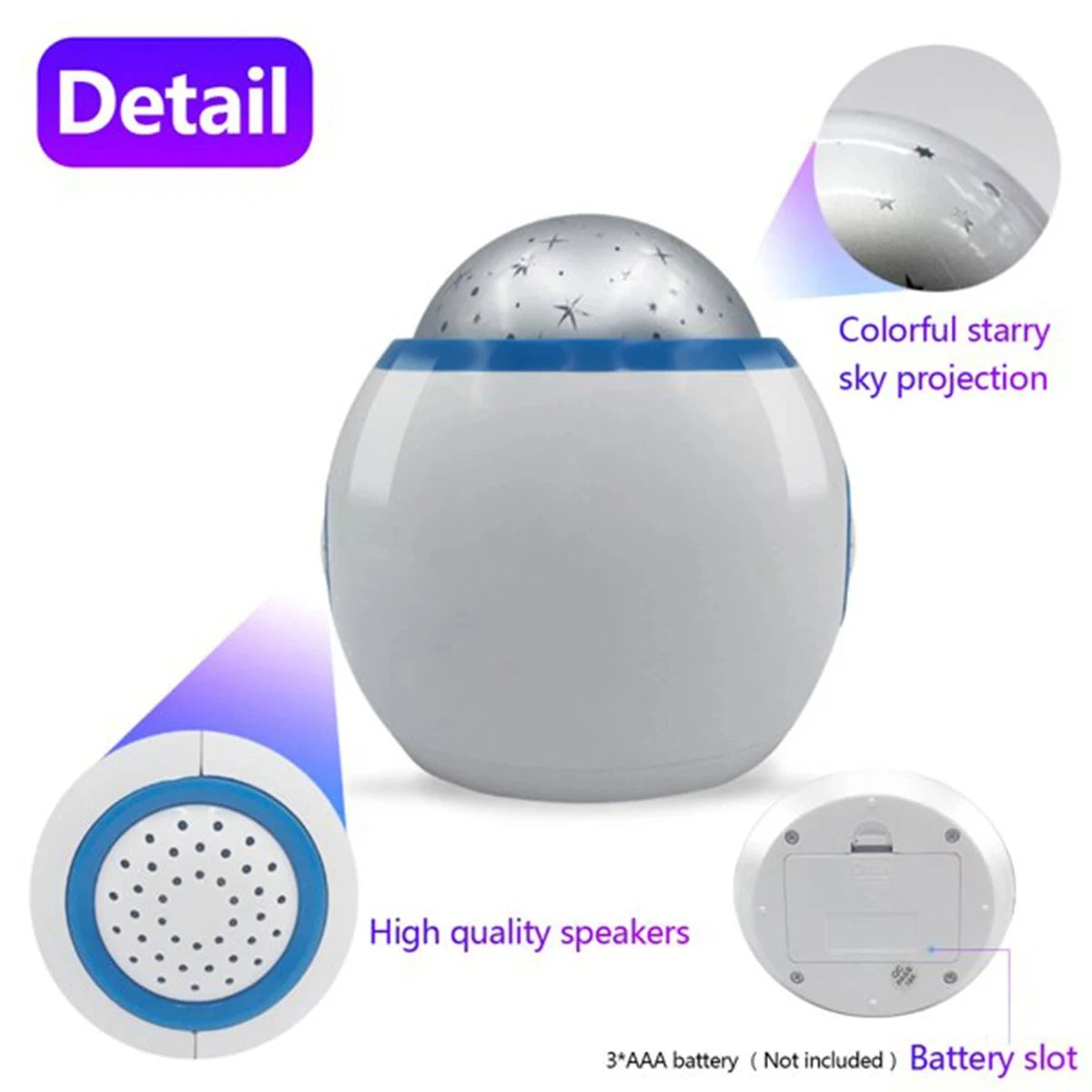 LED Alarm Clock with Star Sky Projection Light Color Changing Bedside Night Light for Kids Bedroom Peaceful Pleasures Health and Wellness