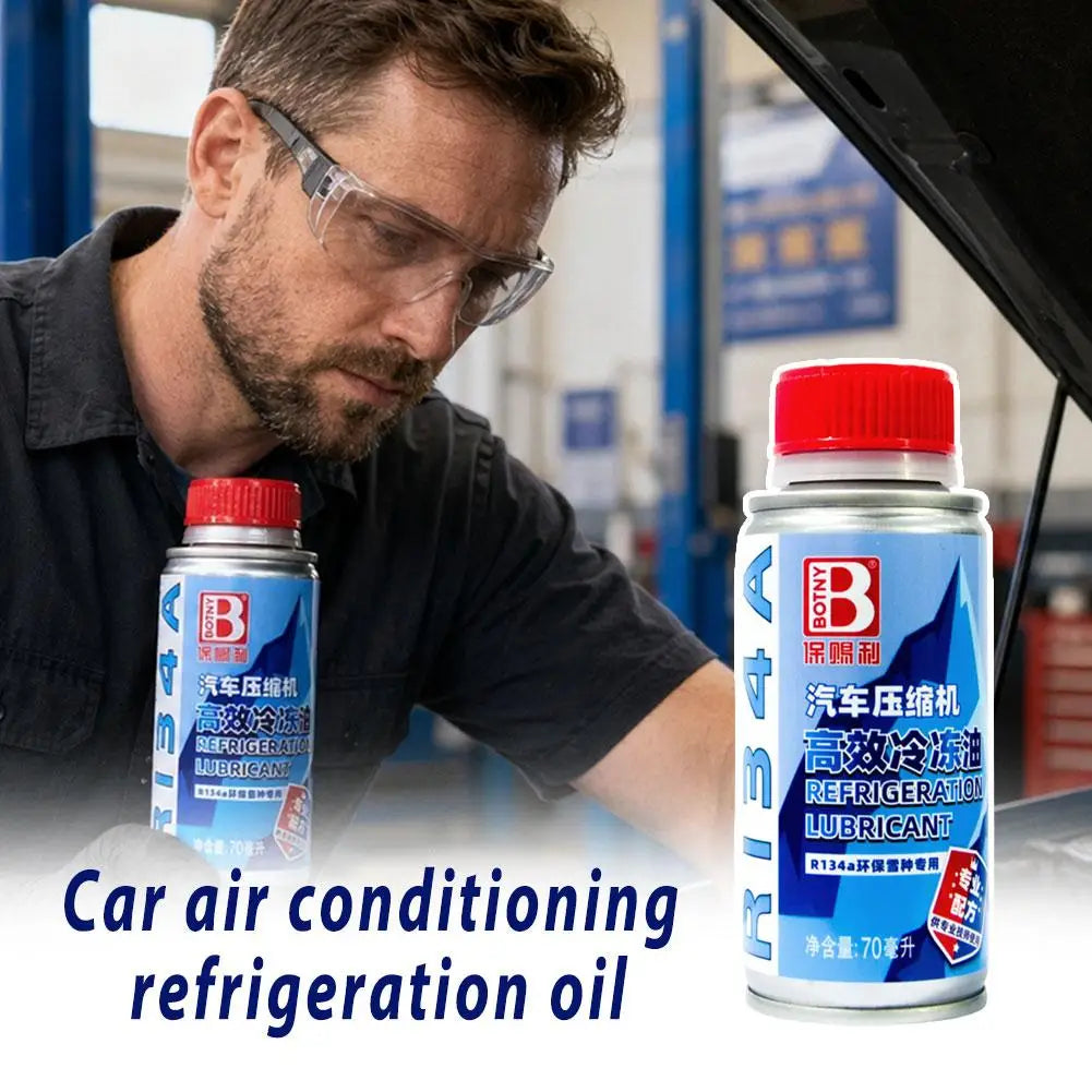 Universal High Quality Synthetic HFC 134a Refrigerant Compressor Oil for Car Air Conditioning System Efficient Lubricant Oil Peaceful Pleasures Health and Wellness