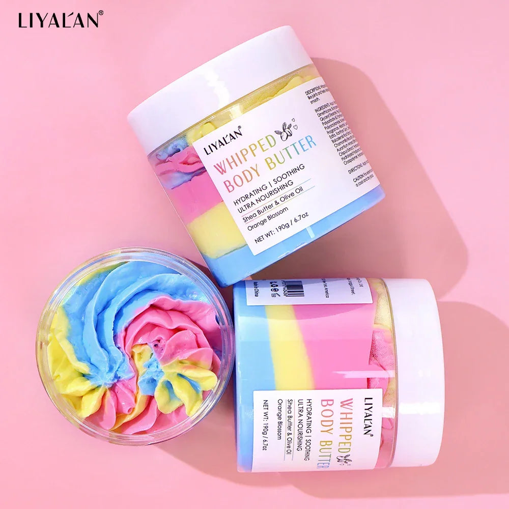 Rainbow Whipped Body Butter – 190g Vegan Moisturizer Peaceful Pleasures Health and Wellness