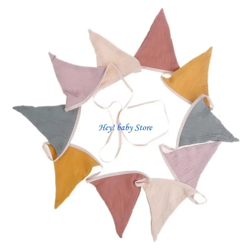 Baby Photography Bunting Flags | Cotton Newborn Photo Props