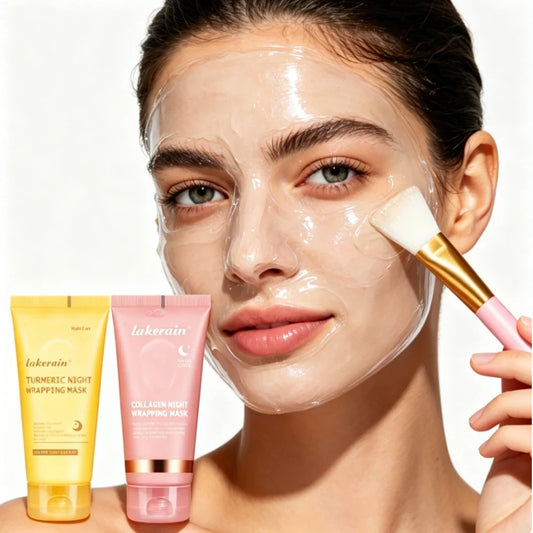 Turmeric Collagen Peel-Off Night Mask Duo | Glow & Firm Overnight Peel-Off Mask Oasis Select
