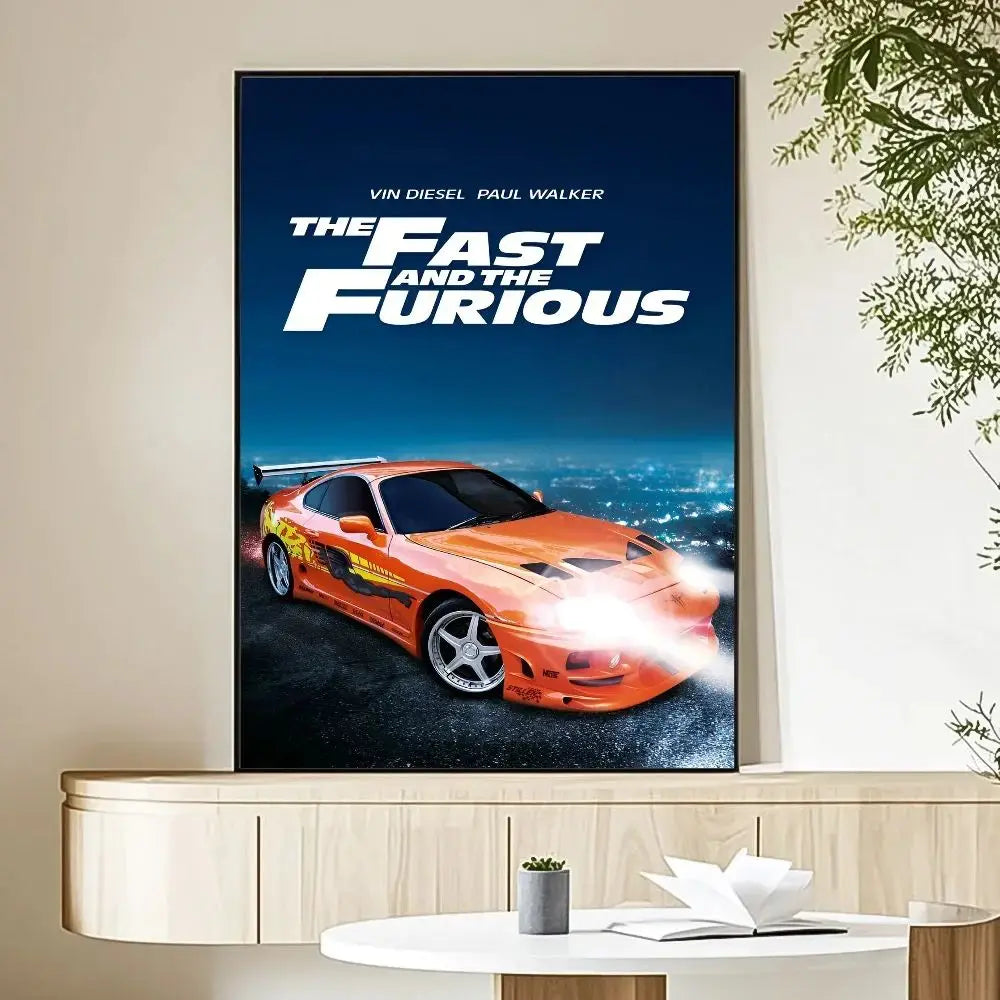 Fast & Furious 2 Vintage Canvas Movie Poster | Fan Wall Art