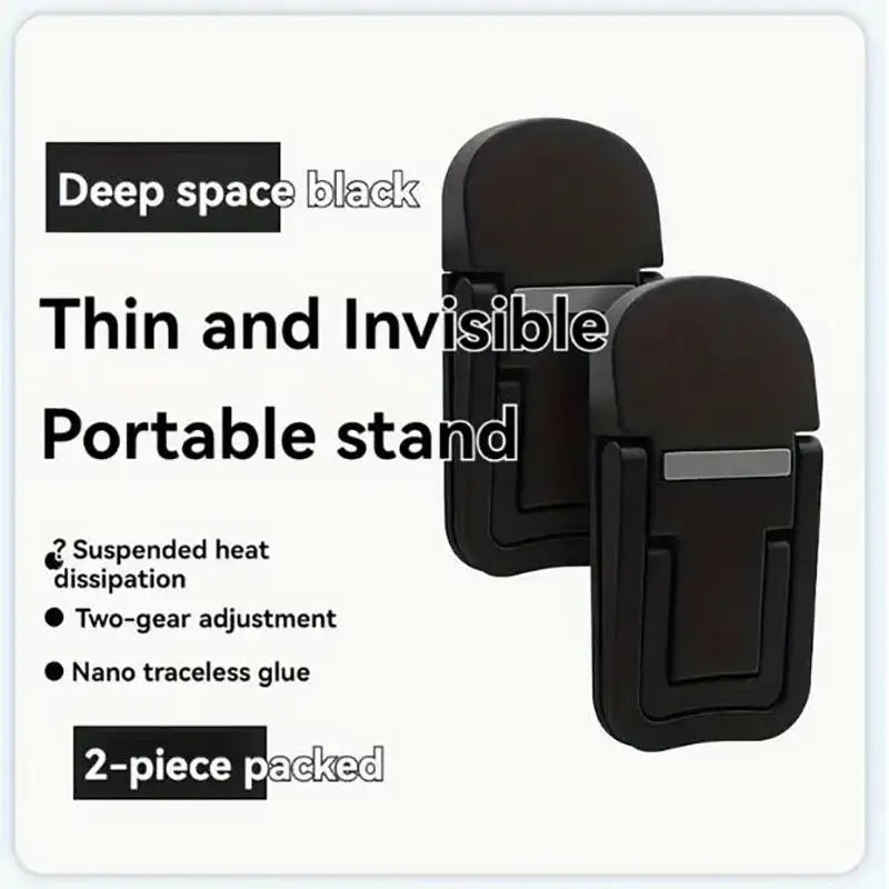 Foldable Invisible Laptop Stands Portable Mini Elevated Cooling Brackets Notebook Keyboard Feet Non‑Slip Desk Support Holders Peaceful Pleasures Health and Wellness