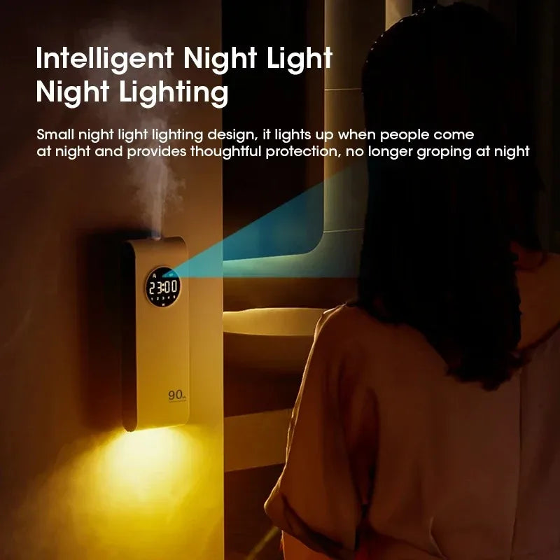 Wireless Hanging Aromatherapy Diffuser with Night Light Air Freshener Purifier Essential Oil Perfume Diffuser Living Room Peaceful Pleasures Health and Wellness