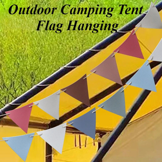 Felt Triangle String Banner Flag | Camping & Party Decor Party Banner Flag Peaceful Pleasures Health and Wellness