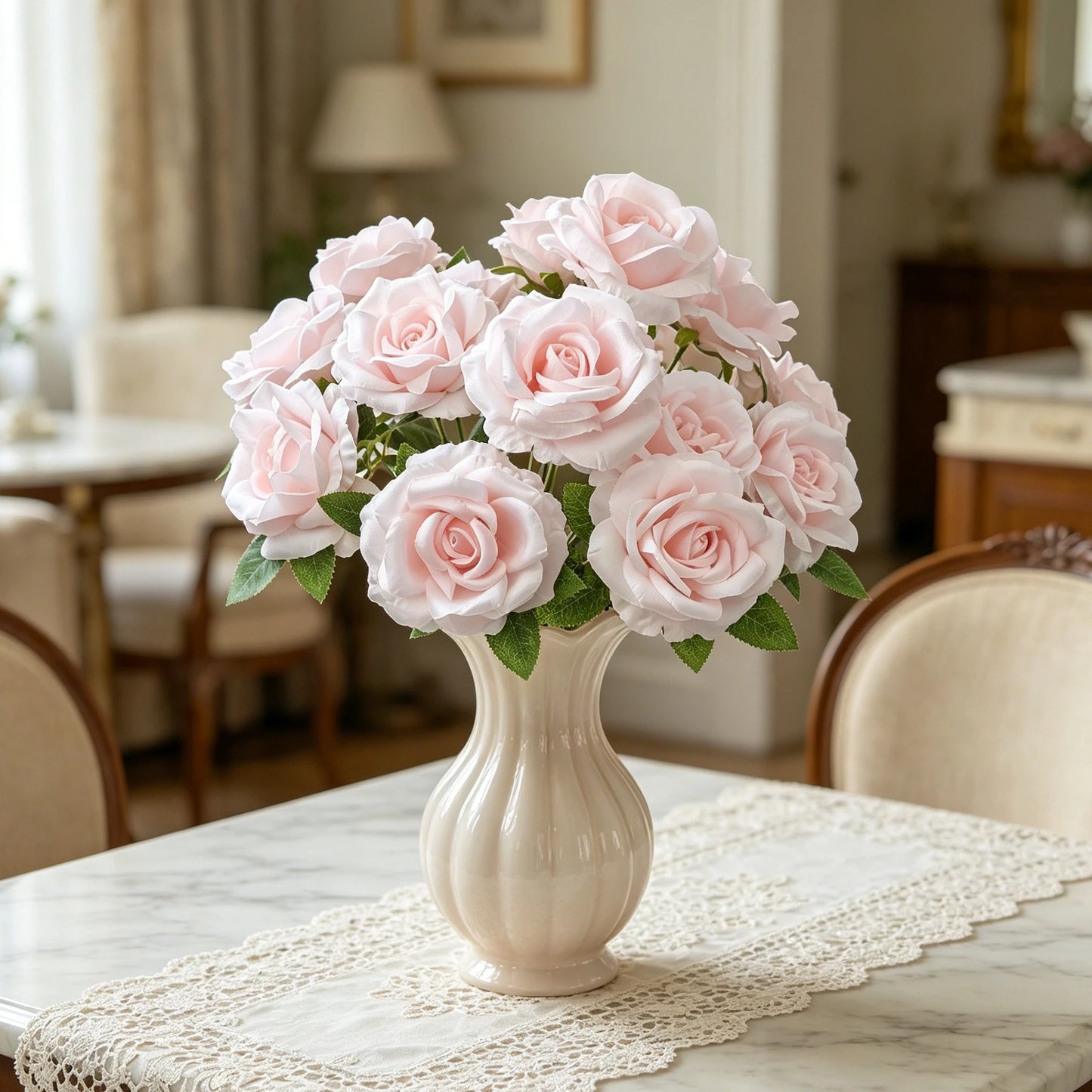 Silk Rose Artificial Bouquet – Wedding, Home & Garden Decor