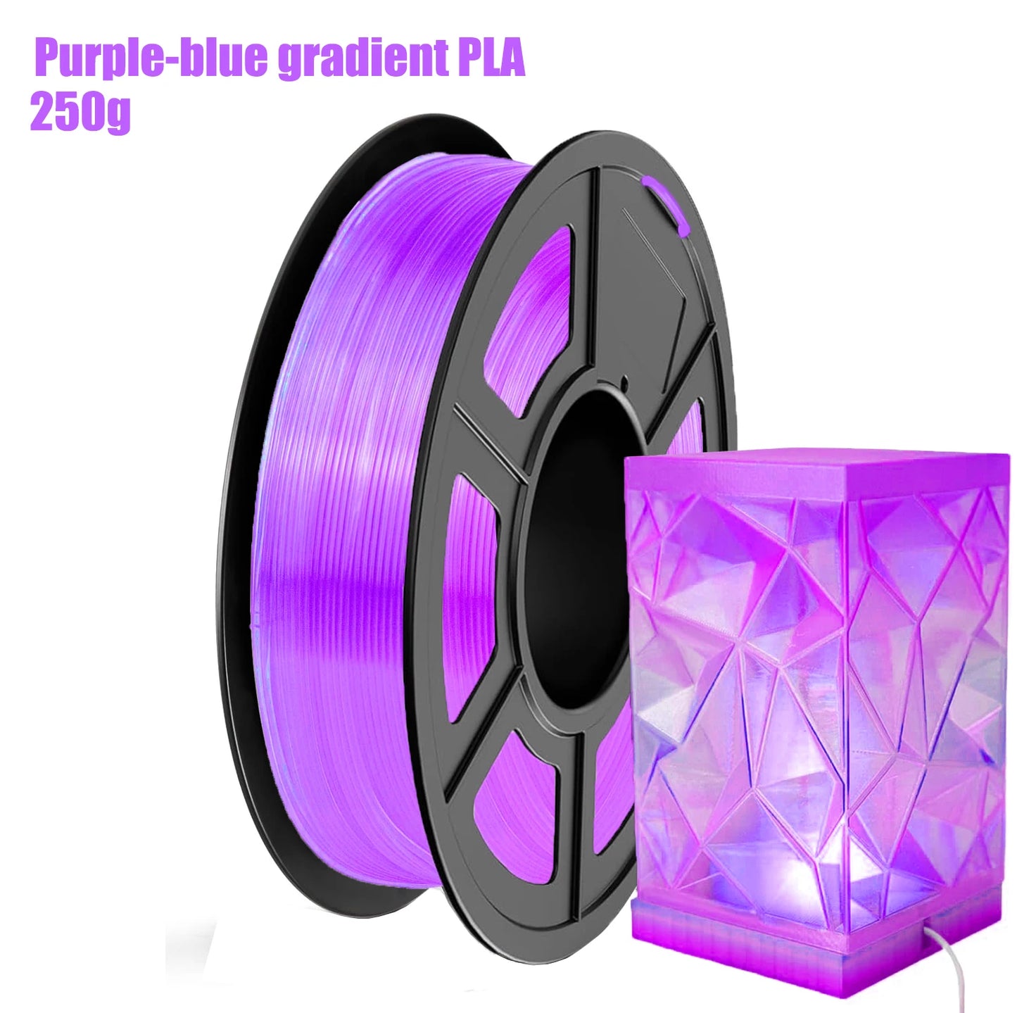 DINGSUN 3D PLA Gradient Multicolor Filament 1.75mm ±0.02mm