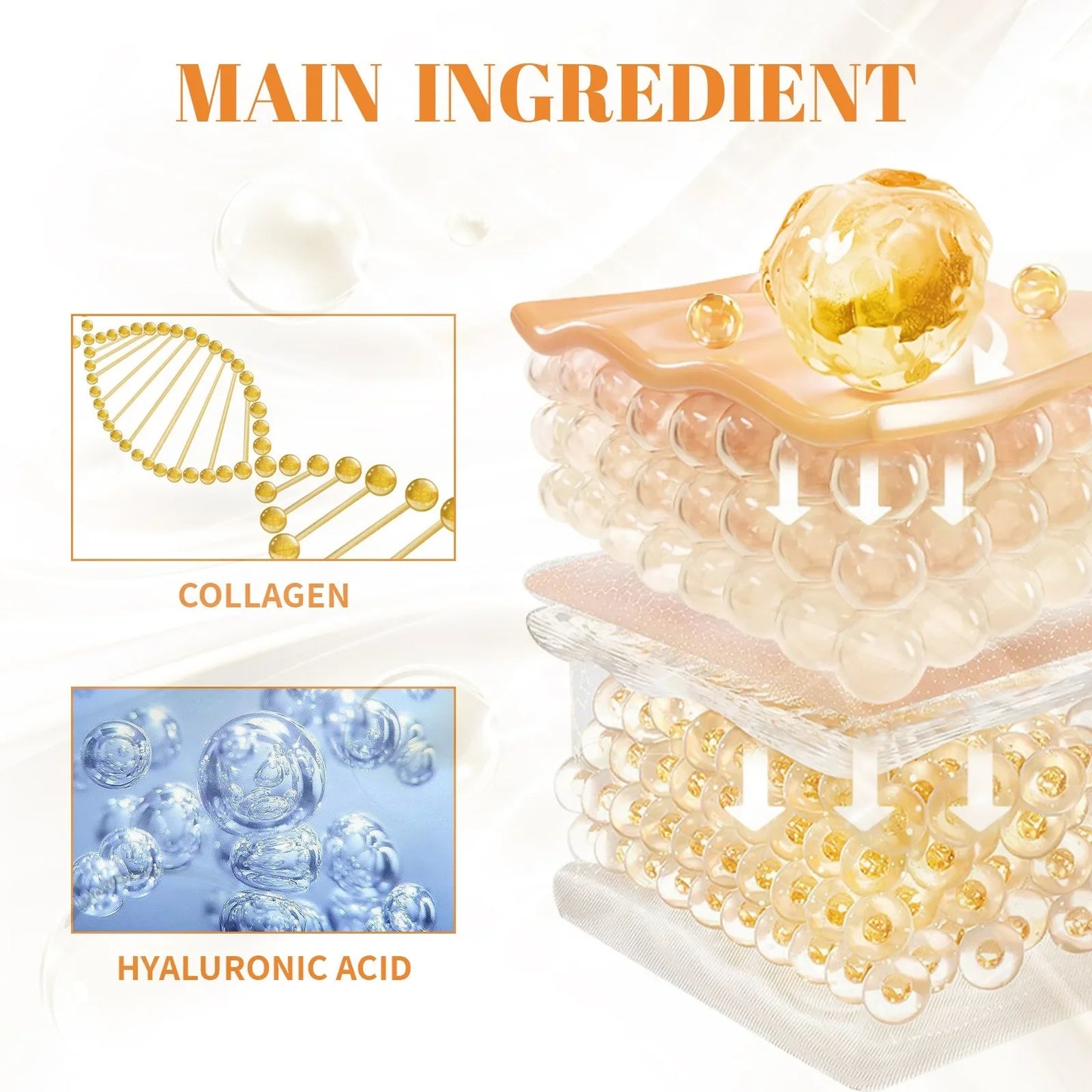 Collagen & Hyaluronic Acid Under Eye Patches – 5 Pairs