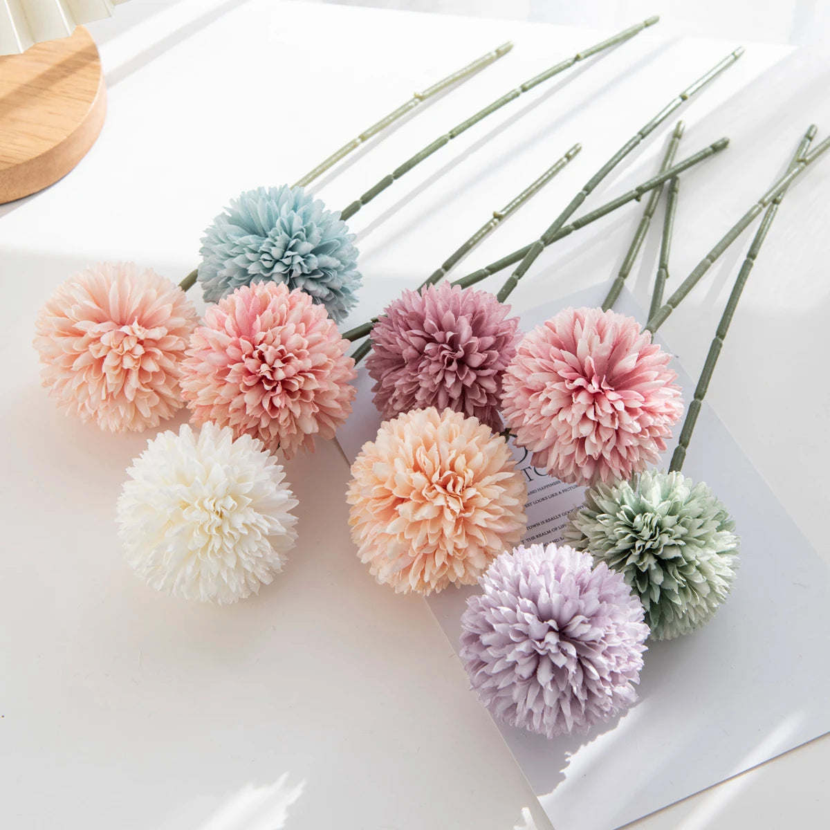 Silk Artificial Dandelion Flowers | Wedding & Home Décor Bouquet