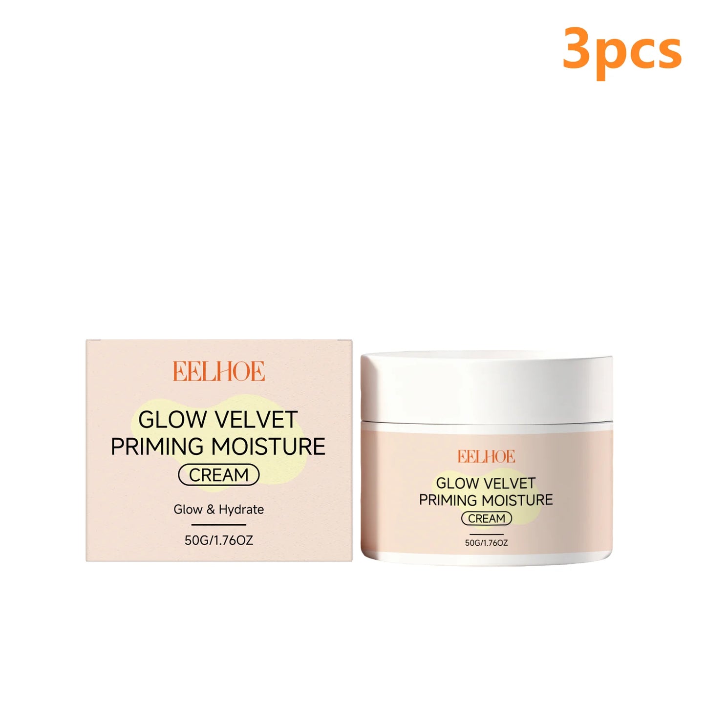 EELHOE Velvet Priming Cream for Hydration and Oil Control Peaceful Pleasures Health and Wellness 3pcs
