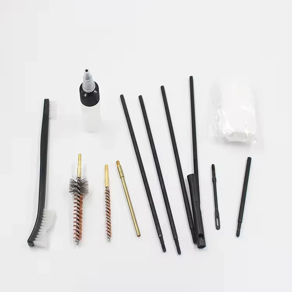 Barrel Cleaning Brush Kit for Rifle Tube Full Set of Gun Cleaning Accessories For all M16 and AR15 Variants Hunting Accessory Peaceful Pleasures Health and Wellness