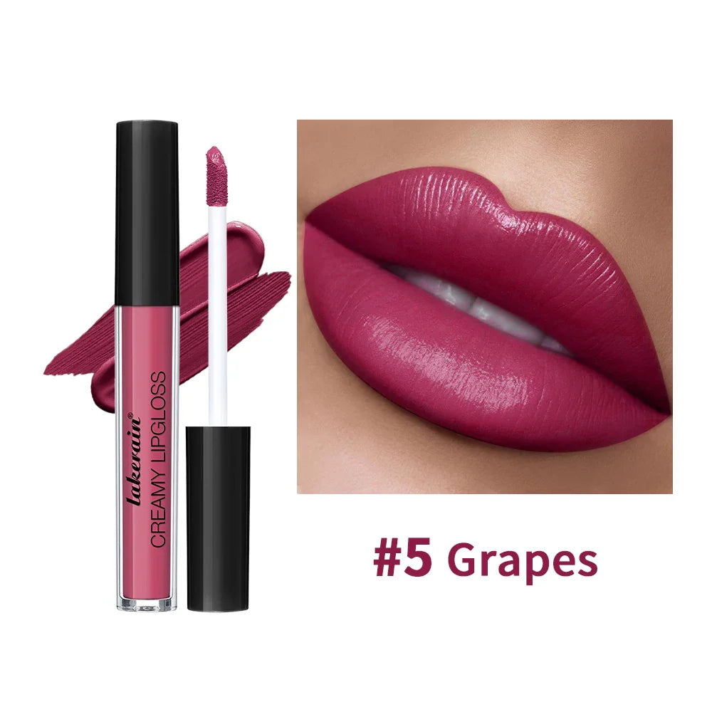 8-Shade Waterproof Lip Gloss Set | Vitamin E & Long-Lasting