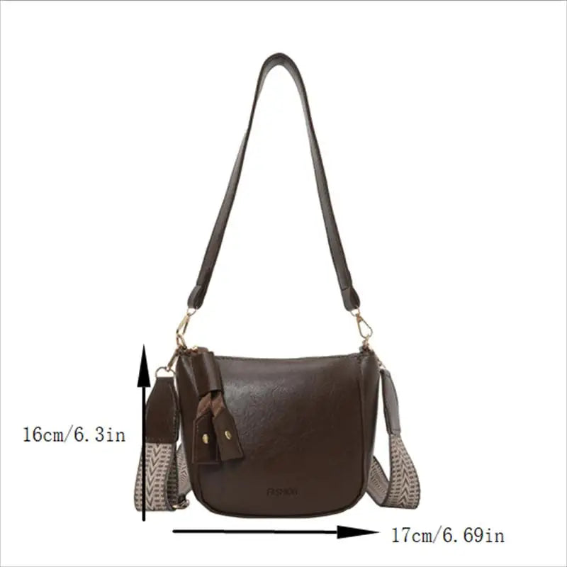 Women's PU Leather Crossbody Bag | Stylish Shoulder Handbag