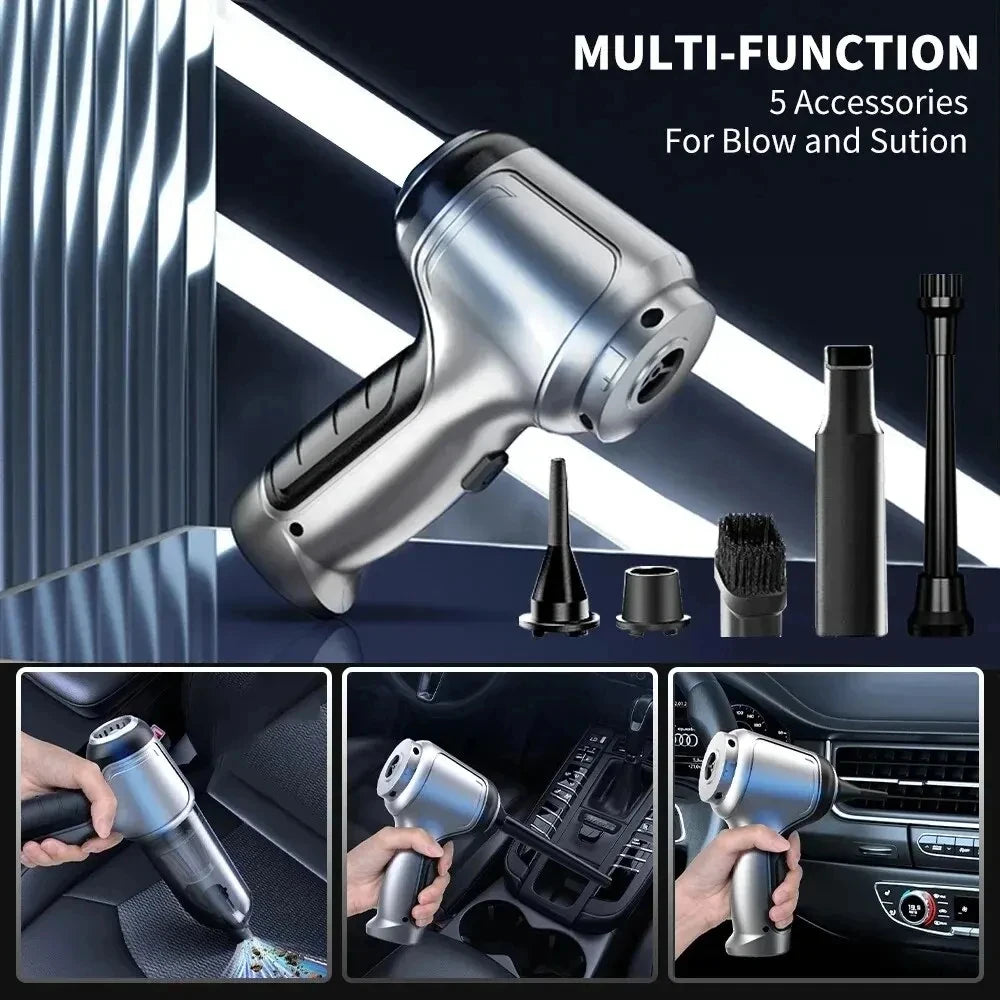 HOMEFISH Cordless Handheld Car & Home Vacuum Cleaner 120W