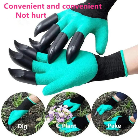 Digging Gloves, Gardening, Dipping, Labor, Claws, Vegetable Flower Planting and Grass Pull Gloves with Claws Work Gloves Peaceful Pleasures Health and Wellness