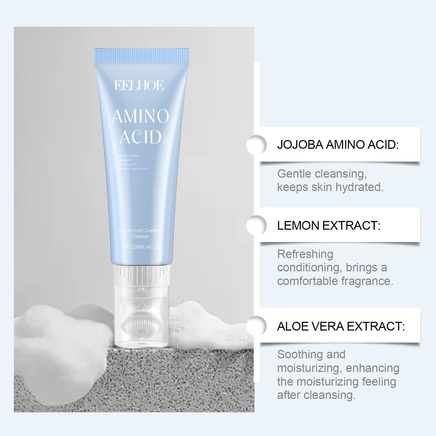 Amino Acid Foaming Face Wash – Oil Control & Acne Care 120g