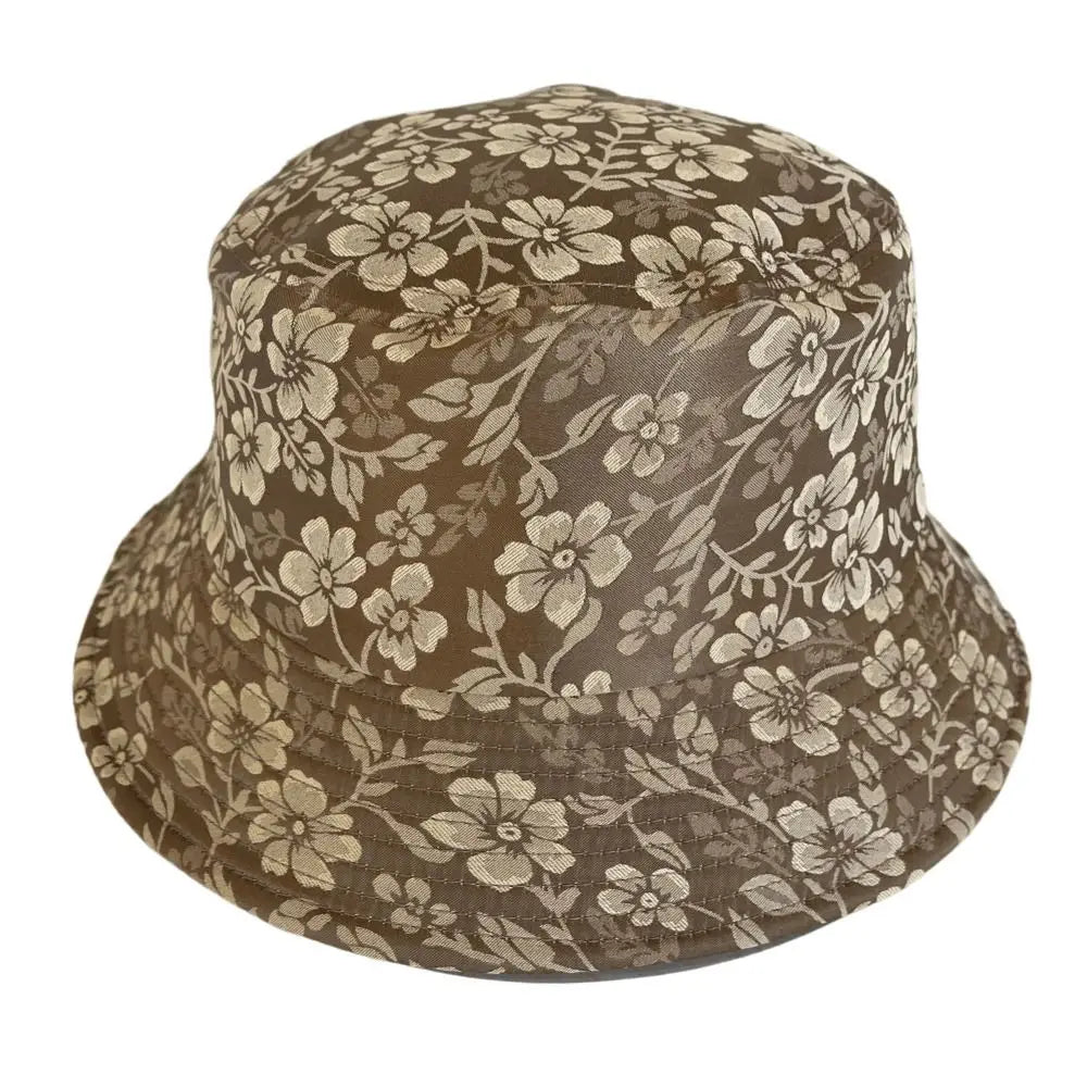 Floral Print Women's Bucket Hat – Rhinestone Sun Hat
