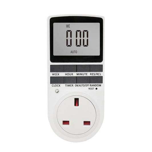 Digital Timer Switch Socket Digital Electronic Timer Switch LCD Display Plug in Programmable Time Switch Energy Peaceful Pleasures Health and Wellness US